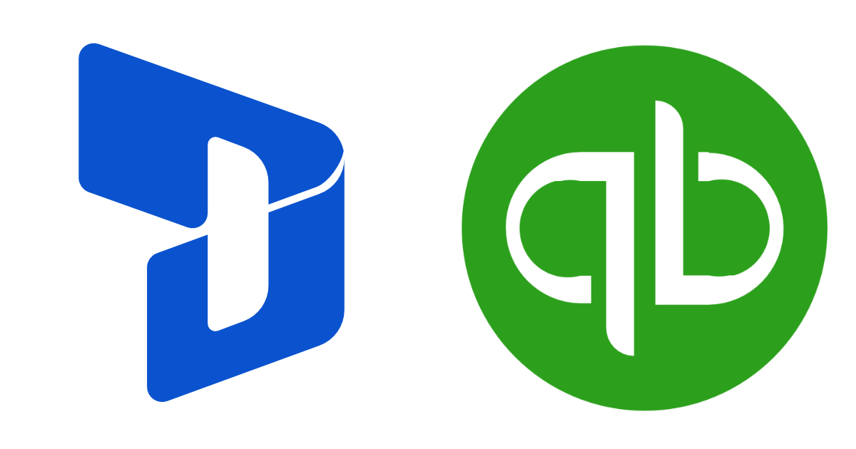 Dynamics 365 and QuickBooks Online logos