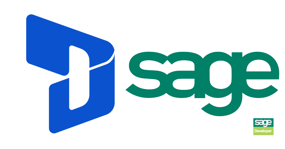 Dynamics 365 and Sage 50 logos
